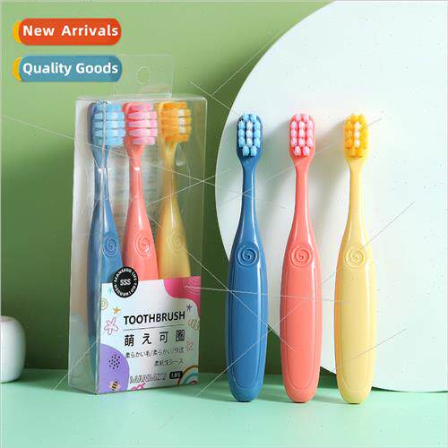 Candy Color Children Toothbrush Soft Bristles 3pcs Baby 2-6