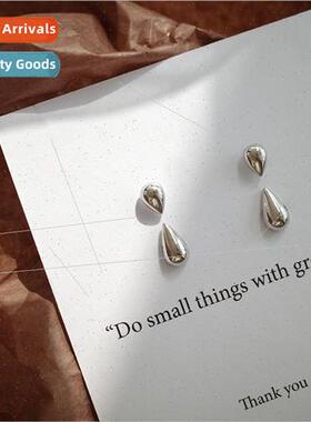 New Korea earrings female simple small drop earrings a two w