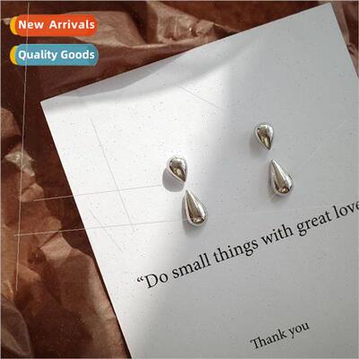 New Korea earrings female simple small drop earrings a two w