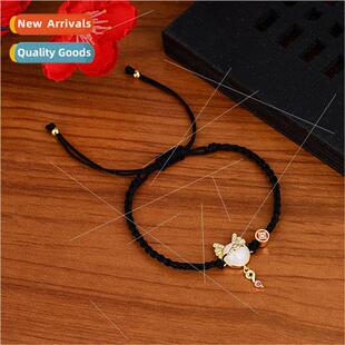 Ethnic Chinese tide red Zodiac rope dragon jade meng whe