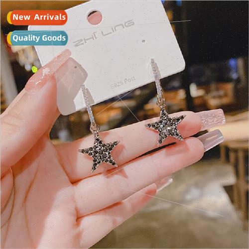 925 silver pin Korea simple earrings wh small earrings fashi
