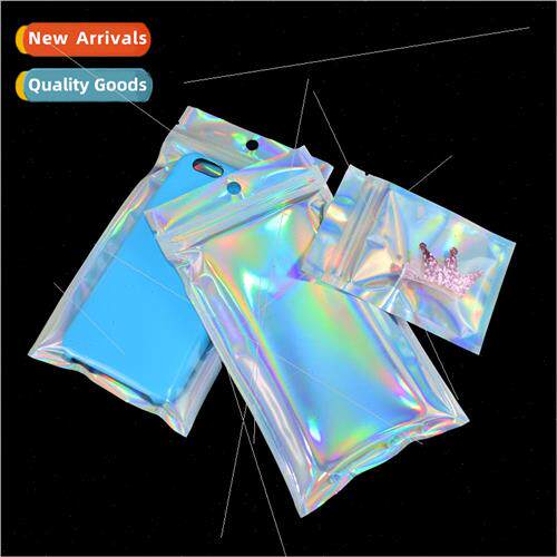 Dazzle color laser self-sealing bags laser bags cell phone c