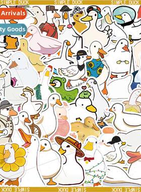 50 cute funny sketch duck stickers waterprodecorative handbo