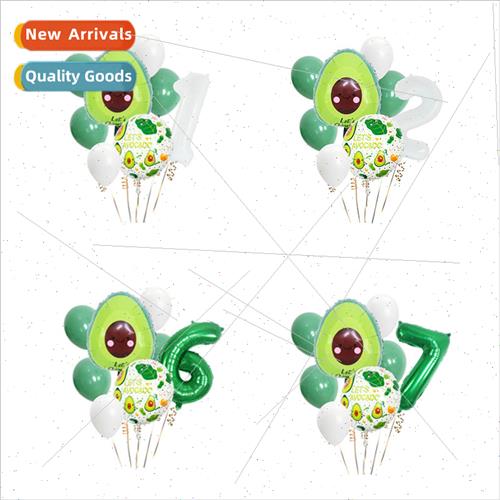 Avocado Balloon Package let`s Avocado Party Decoration Ballo