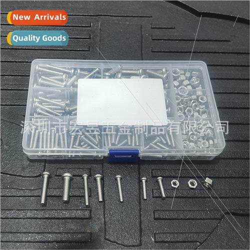 240pcs Stainless Steel 304 Phillips Round Head Pan Head Mach