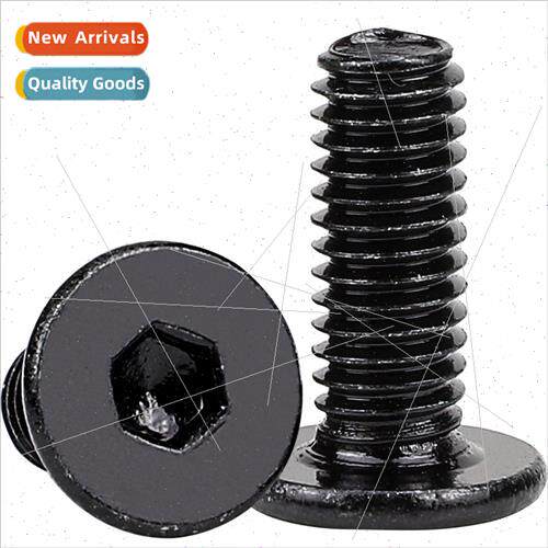 Stainless steel black thin head hexagon socket head cap scre