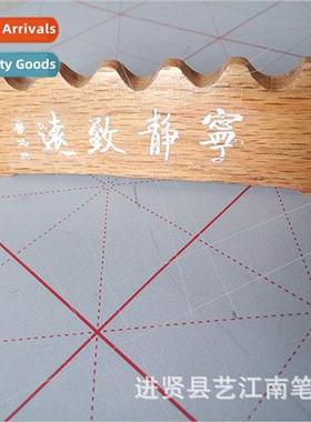 Wooden engraved pen holder pen holder paperweight dual-purpo