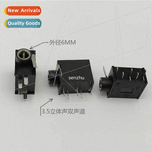 3.5 headphone socket PJ-325E 3.5MM audio-video socket wh tab