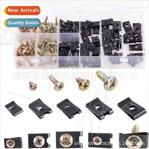 170pcs boxed automotive metal bolts metal nuts body screws u