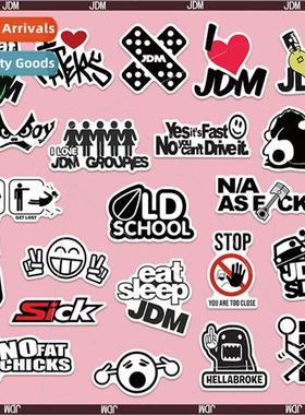 50 Japan JDM stickers waterproDIY helmet bike motorcycle lug