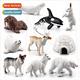 Small Solid Arctic Animal Polar Bear Arctic Fox Seal Walrus