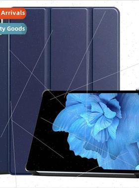 适用Vivo Pad 11 inch Tablet Case Caster Tri-fold Solid Color