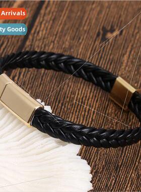 Europe Gold Magnetic Clasp DIY Engraved Stainless Steel Squa