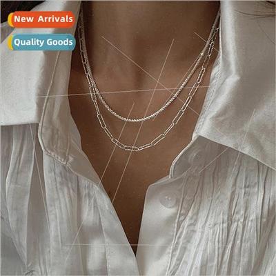 Sparkling Geometric Necklace che 2022 New Women che Collarbo