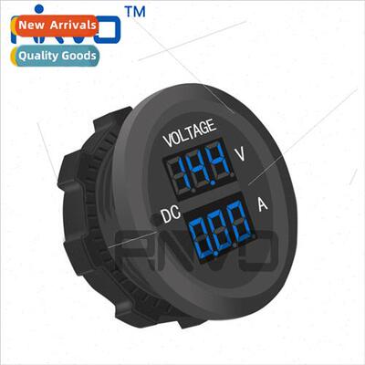 Modified automotive dual digal display voltage ammeter measu