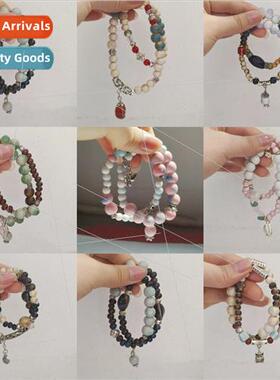 Ceramic Beaded Bracelet Women che Vintage Ethnic Beaded Brac