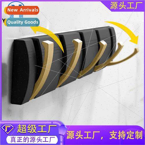 Creative invisible hooks behind door hanging rack entrance f