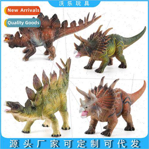solid model static triceratops stegosaurus desktop handmade