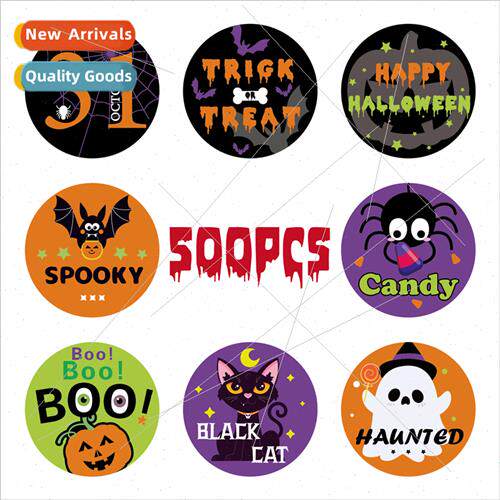 CM2206015 Halloween Stickers Stickers  Seal Stickers Round S