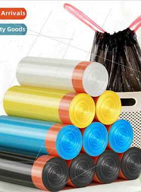 Household sanation drawstring garbage bags thickened handhel