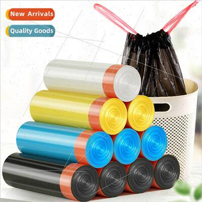 Household sanation drawstring garbage bags thickened handhel