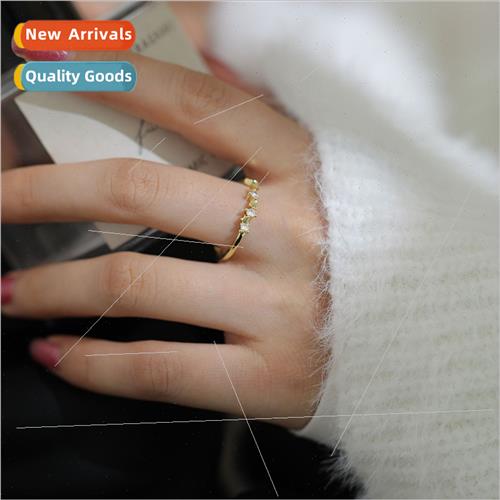 Fashion mple Zirconia Small Heart Pentagram Ring Accessories