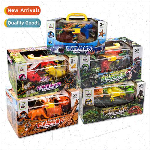 Dinosaur marine animal simulation model toys Hand-carried gi