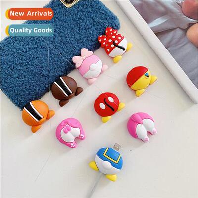 Data Cable Protective Cover Creative Doll licone Cartoon Dat
