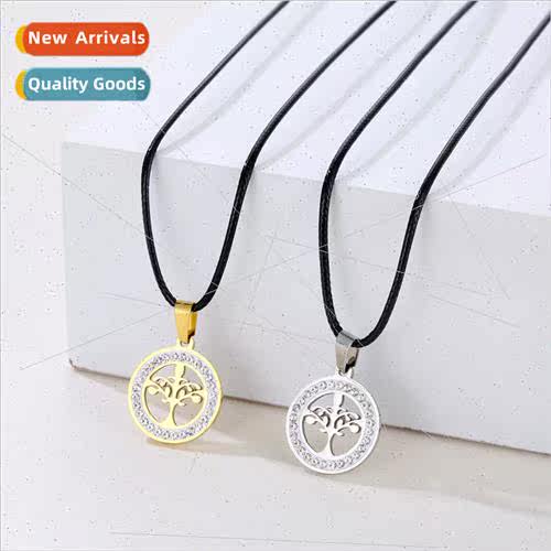 Tree fe Pendant Women Fashion Hundred Stainless Steel Sweate