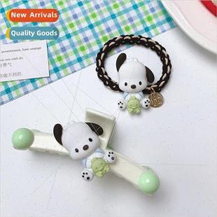 Korea hair accessories puppy girl cute hair circle grab clip