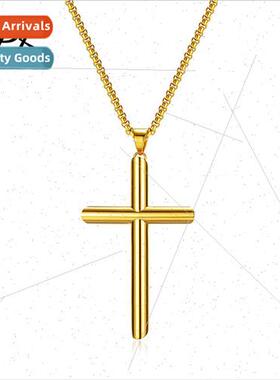Europe fashion large tanium steel cross pendant dongguan sim