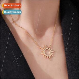 New silver geometric pendant women Korea hundred starburst c