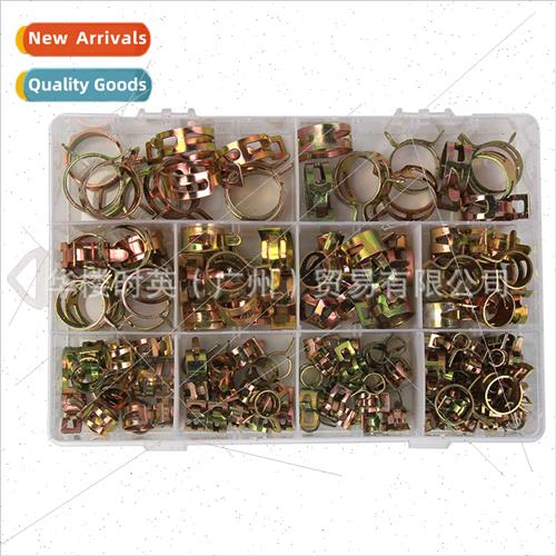 155PCS Boxed Colorful Zinc Plated Elastic Hoops 6-22mm Japan