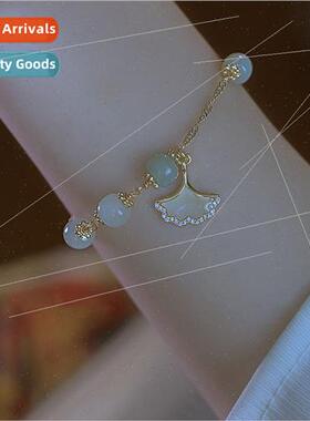 Ginkgo biloba bracelet women ins niche premium 2022 new clea