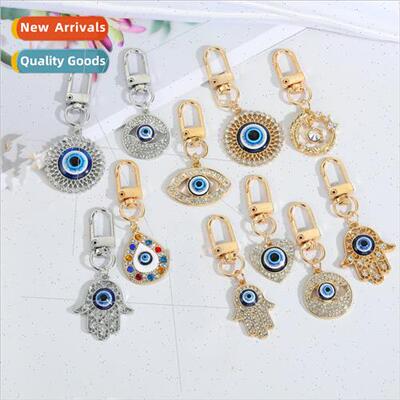 Fashion Blue Eyes Keychain Hundred Schoolbag Buckle Devil Ey