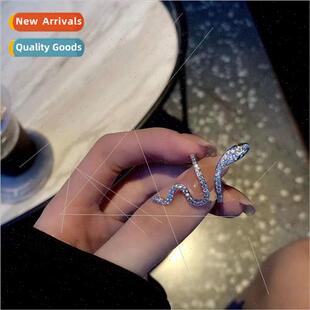 Snake ring female ins niche student open index finger ring t