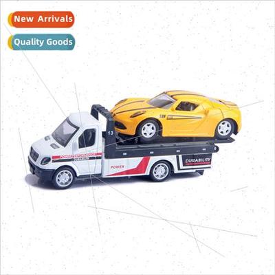 Children toy car minivan pulling truck car 1:50 alloy pull b