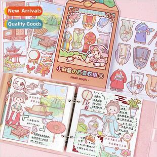 Stickers changeable closet cute cartoon girl handbook materi