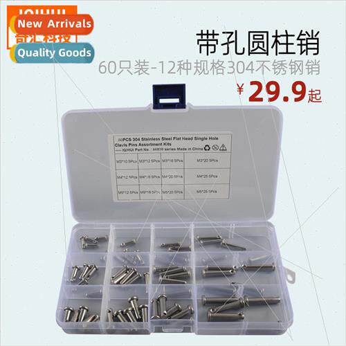 60pcs-304 pins flat head wh hole pin M3 M4 M5 locating pin c