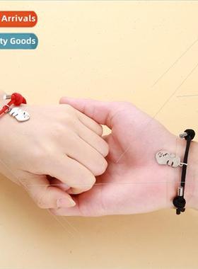 2022 Europe new love heart magnet stainless steel human face