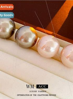 lver needle simple fashion pearl earrings Koreahundred match