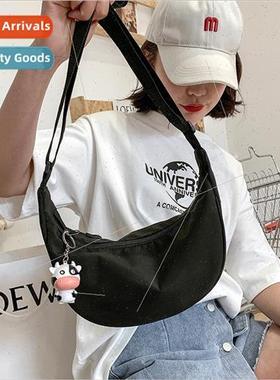 Korea Fashion mple Nylon Dumpling Bag Ladies 2023 New Large