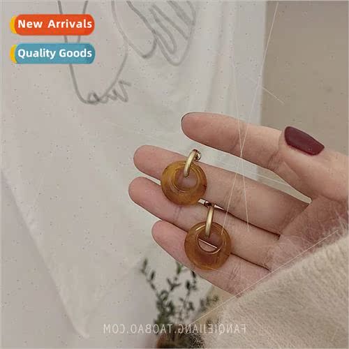 Sense earrings 2021 new tide French niche earrings simple co