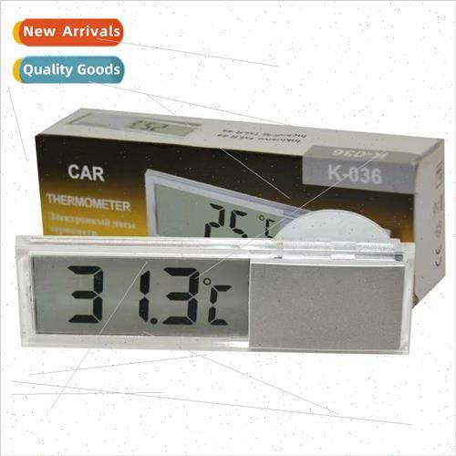 Transparent Suction Cup Electronic Watch LCD Clock Watch Car