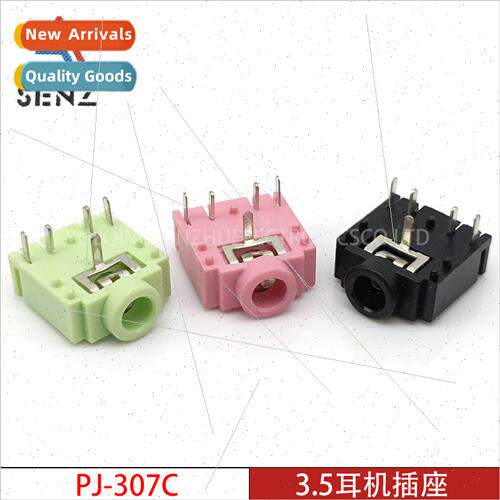 3.5 headphone socket PJ-307C red green black plastic port au