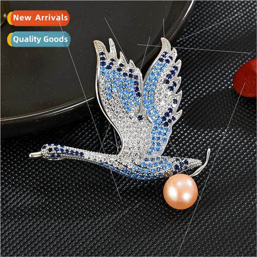 geese fly high brooch female retro pin geese corsage 2023 ne