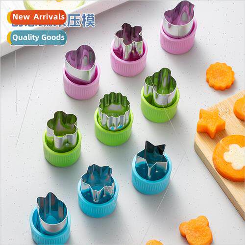 3 Pcs Set Small Fru Cutting Mould Fancy Printing Mould Veget