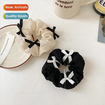 Korea bow bow large intestine ring sweet puff hair ring Fren