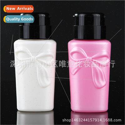 Nail Art Push Bottle Nail Polish Shampoo Remover Bowtie Push