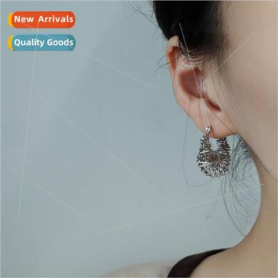 Skeleton triangle rotating earrings irregular stereoscopic t